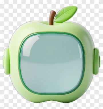 Apple-Shaped Smart Device PNG