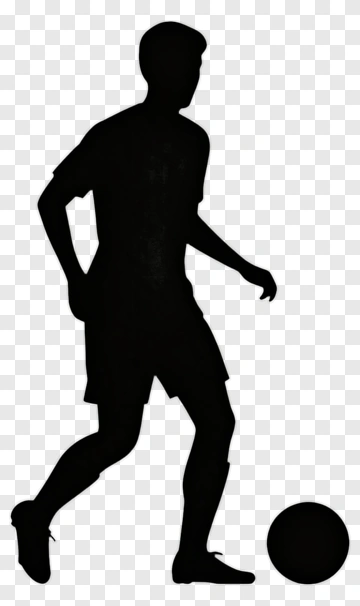 Silhouette Of A Football Player PNG