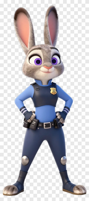 Judy Hopps In Police Uniform PNG