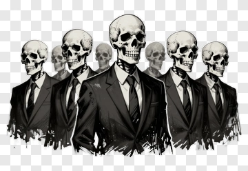 Skulls In Suits PNG