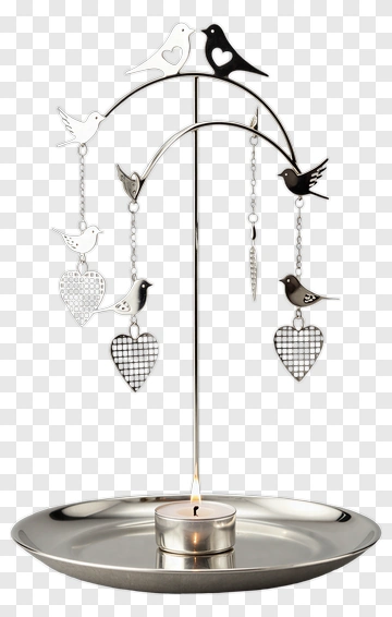 Bird Ornament Candle Holder PNG