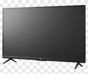 Black Television PNG