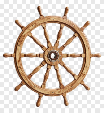 Wooden Ship Wheel PNG