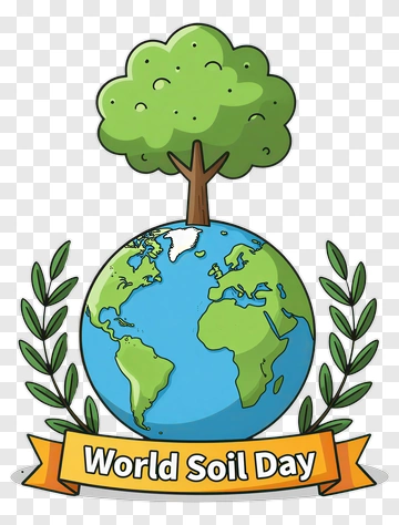 World Soil Day Earth Tree Emblem PNG