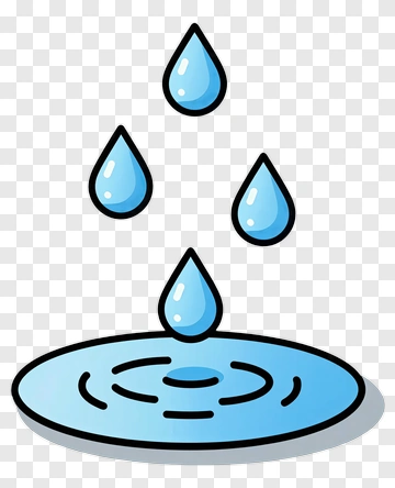 Water Droplet Falling Into Pool PNG