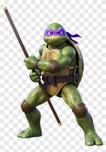 Teenage Mutant Ninja Turtle With Bo Staff PNG