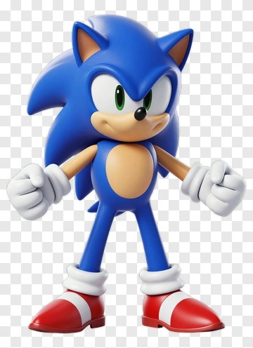 Sonic The Hedgehog 3D Model PNG