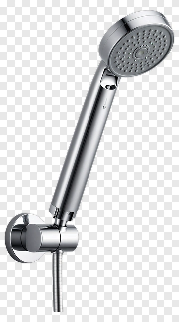 Modern Shower Head With Wall Mount PNG