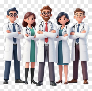 Group Of Cartoon Doctors PNG