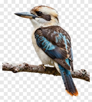 Kookaburra Perched On Branch PNG