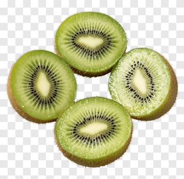 Sliced Kiwi Fruits PNG