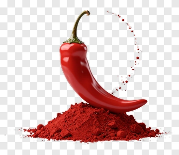 Red Chili Pepper With Powder PNG