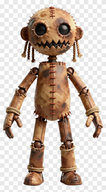 Hand-stitched Patchwork Doll PNG