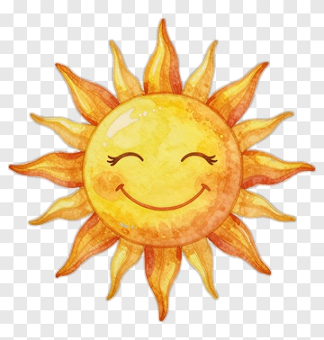 Smiling Sun PNG