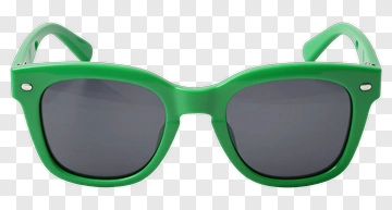 Green Sunglasses With Dark Lenses PNG