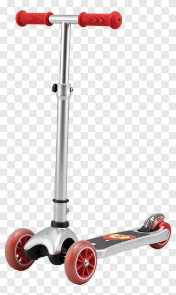 Red And Silver Scooter PNG