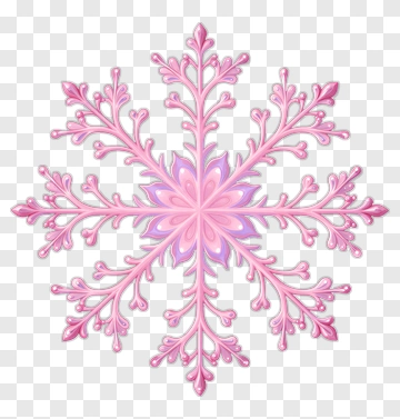 Pink Snowflake PNG