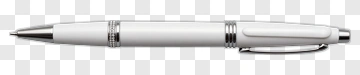 White Pen With Silver Accents PNG