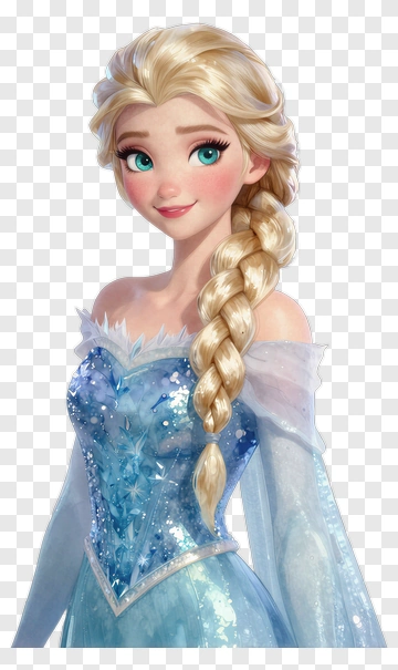 Elsa In Her Ice Gown PNG