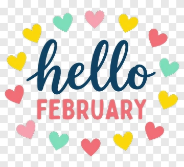 Hello February PNG