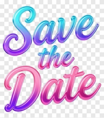 Save The Date PNG