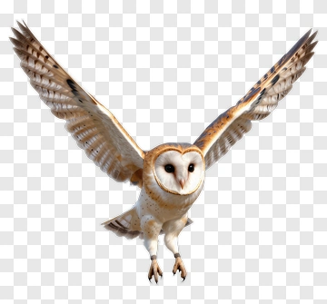 Barn Owl In Flight PNG