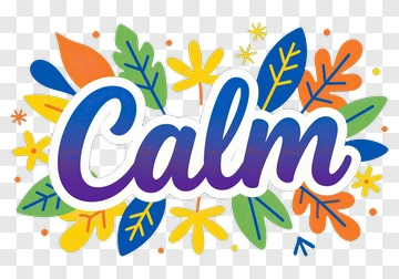 Calm With Floral Design PNG