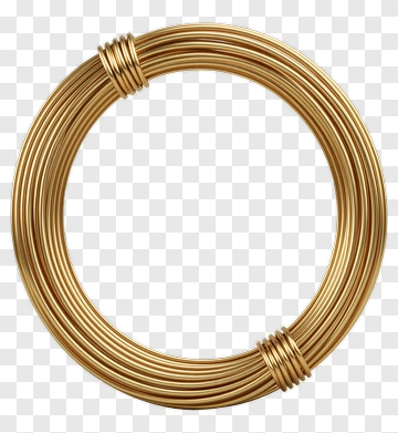 Gold Wire Coil PNG