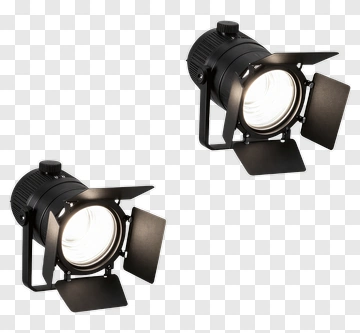 Black Spotlights With White Light PNG