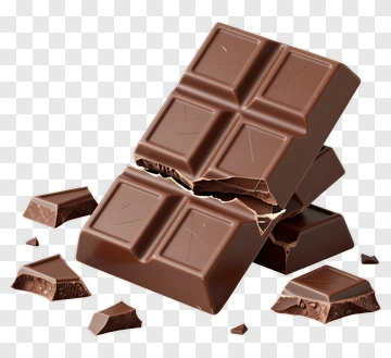 Chocolate Bar And Pieces PNG