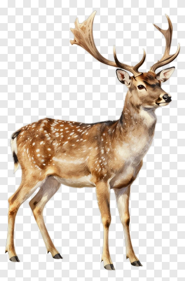 Stag With Antlers PNG