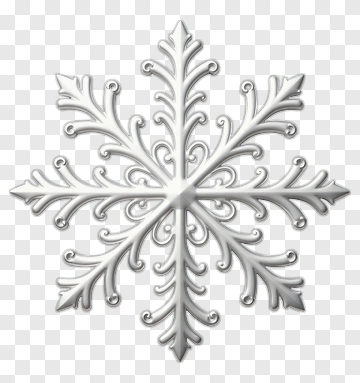 Silver Snowflake PNG