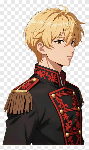 Anime Soldier In Uniform PNG
