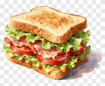 Delicious Sandwich With Fresh Ingredients PNG