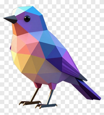 Polyomino Bird PNG