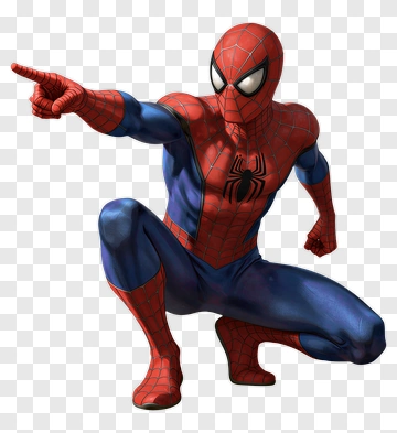 Spider-Man Pointing Forward PNG