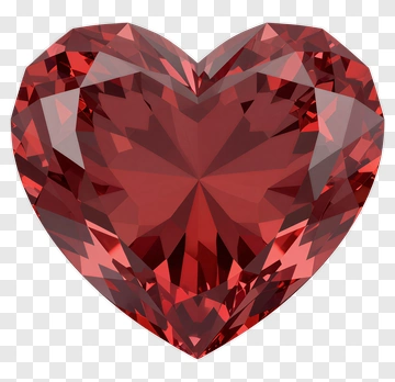 Heart Shaped Gemstone PNG