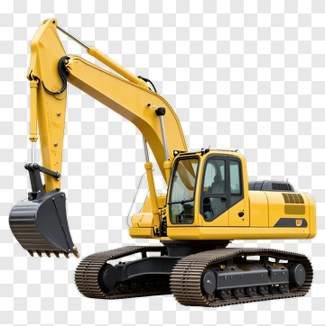 Yellow Excavator PNG