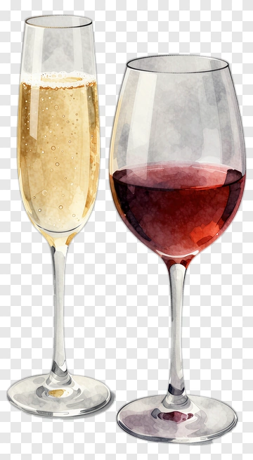 Champagne And Wine Glasses PNG