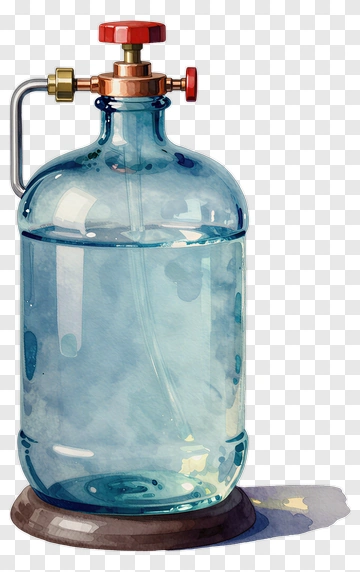 Watercolor Gas Cylinder PNG