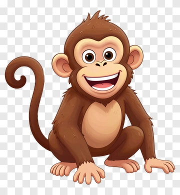 Happy Monkey PNG