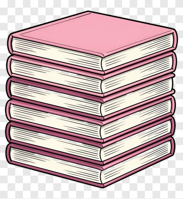 Stack Of Pink Books PNG