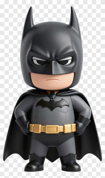 Batman Chibi Figure PNG