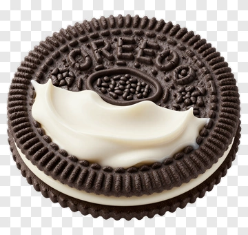 Chocolate Cookie With Cream Filling PNG