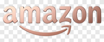 Amazon Logo In Rose Gold PNG