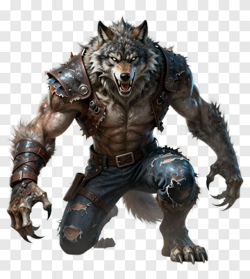 Werewolf Monster Character PNG