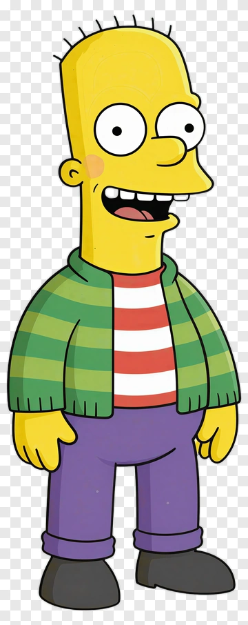 Bart Simpson In His Classic Outfit PNG