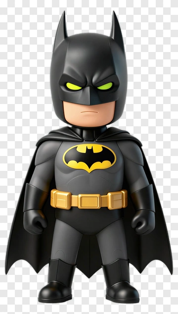 Batman Cartoon Figure PNG