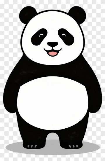 Cute Cartoon Panda PNG