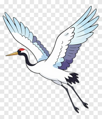 Flying Crane PNG